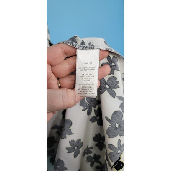 Love Whit Floral Print Puff Sleeve Midi Wrap Dress Feminine Sexy Night Out Sz L - Picture 11 of 14